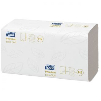 TORK Xpress® | Toalla de Mano de Papel Entreplegada Extrasuave Blanco H2, Premium, QuickDry, 2 capas