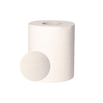 GREENSOURCE | Bobina secamanos blanca - 2 capas - Celulosa virgen