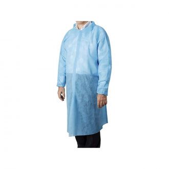 LUHEPA | Bata polipropileno azul con cierre de velcro - Talla XL