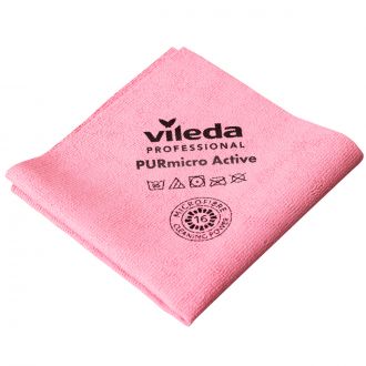 VILEDA | Bayeta PURmicro active rojo - 38 x 35 cm