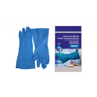 RUBBEREX | Soft skin - Guantes de nitrilo azul - Talla S