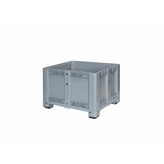 Contenedor cerrado 4 patas color gris - 610 L