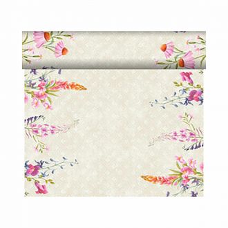 DUNI | Mantel Tête-à-tête Dunicel® - 0,40X24 m, floret