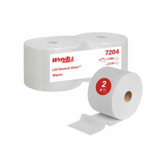 WYPALL® |  Paños de papel de limpieza L20 General Clean™ 2 capas blancos