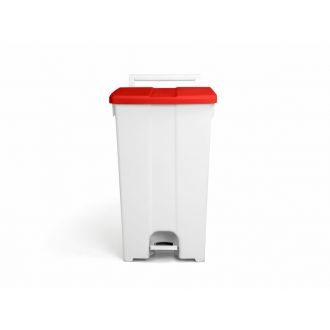 TTS | Derby XXL - Contenedor con tapa roja y pedal - 90 L
