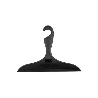 WENKO® | Limpiador de ducha Loano negro - 23 x 17 cm