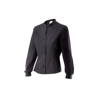VELILLA | Camisa cuello maho negra mujer - Talla XL