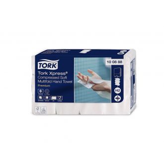 TORK XPRESS | Toalla de mano entredoblada suave compacta