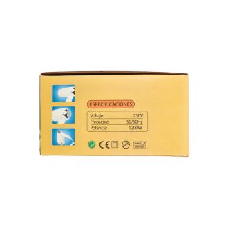 Secador de Cabello 1200W con Soporte Blanco