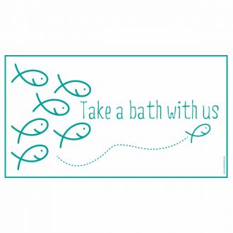 Alfombrilla Desechable "Take a bath with us" - 37 x 65 cm
