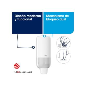 TORK Elevation®  | Dispensador para jabón líquido, Crema de Ducha y Loción, Blanco, S4