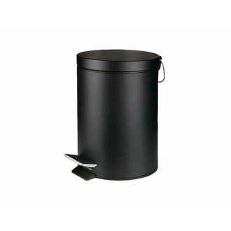 GHESSU | Papelera con pedal negra - 5L