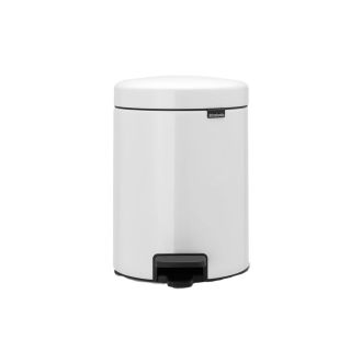 NEWICON | Cubo con pedal blanco - 5L