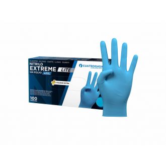 Guante de nitrilo extreme lite azul - Talla S