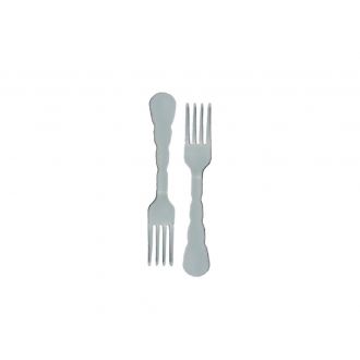 AMC | Tenedor polipropileno gris
