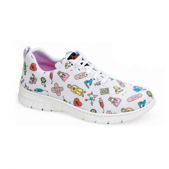 DIAN | Zapatos CALPE blanco estampado - Talla 35