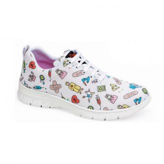 DIAN | Zapatos CALPE blanco estampado - Talla 37