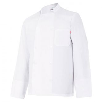 VELILLA | Chaqueta cocina manga larga blanca - Talla 46