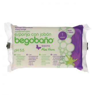 BEGOBAÑO® |Esponja con Jabón Aloe Vera