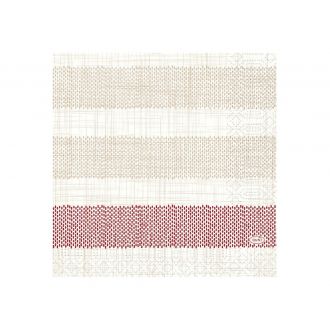 DUNI | Servilleta tisú 33 x 33 cm, Rigato Bordeaux