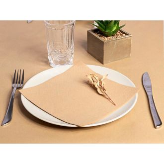 Servilleta Air Laid kraft - 40 x 40 cm