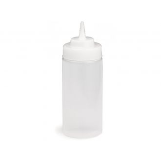 Botella exprimible incolora 63mm de boca - 473ml