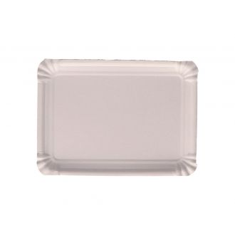 Bandeja de cartón llana blanca - 24 x 30 cm