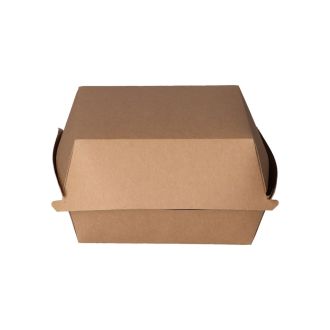 Caja de cartoncillo para hamburguesa - 12 x 12 x 8 cm