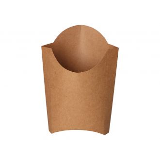 Caja de cartoncillo kraft para patatas CP40 - 14 x 6 x 14 cm