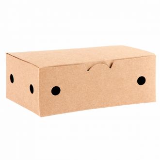 Caja de cartoncillo kraft para fritos