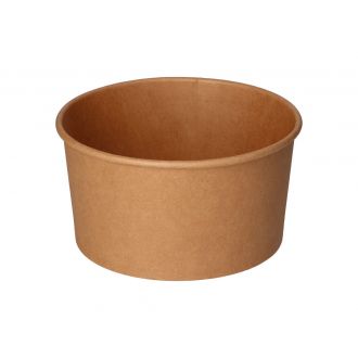 Ensaladera de cartón kraft - 1000 ml