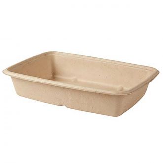 Envase de bagazo marrón - 950 ml