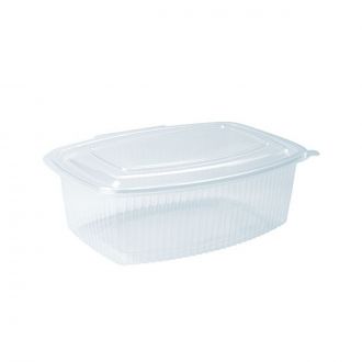 Envase PP rectangular con tapa bisagra - 2000 ml