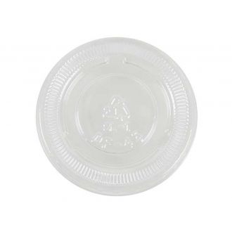 Tapa RPET plana transparente sin orificio - 30 ml