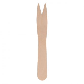 Tenedor pincho de madera - 8,5 cm