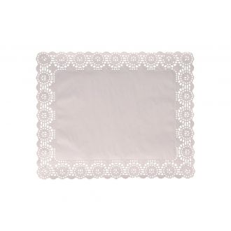 Blonda calada blanca - 26 x 32 cm