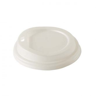 Tapa CPLA con orificio blanca para vaso de 8-9 oz