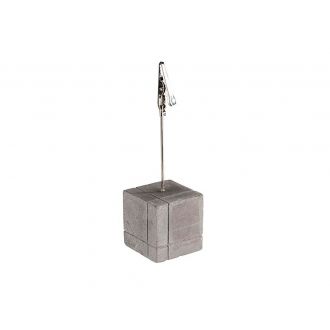 Porta tarjetas gris - 3 x 3 cm