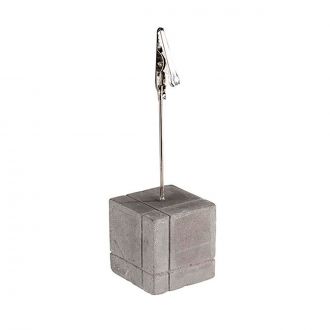 Porta tarjetas gris - 3 x 3 cm