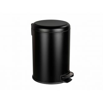 WENKO® | Papelera de pedal Leman Easy Close negra - 20 L