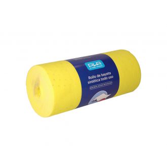 Bayeta Rollo sintética precortada 14m Amarilla 180gr-m2