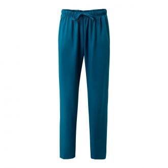 VELILLA | Pantalón pijama microfibra azul océano - Talla XS