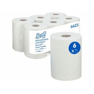 SCOTT® Control™ | Rollo de papel secamanos banco 165m x 6 rollos (cod.6623)