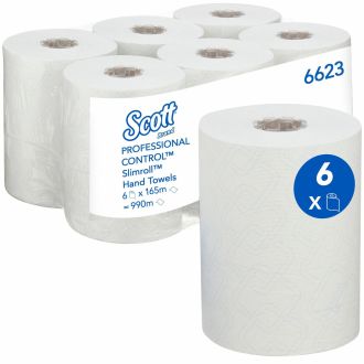 SCOTT® Control™ | Rollo de papel secamanos banco 165m x 6 rollos (cod.6623)