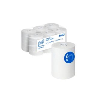 SCOTT® Control™ | Rollo de papel secamanos banco 165m x 6 rollos (cod.6623)