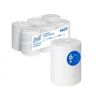 SCOTT® Control™ | Rollo de papel secamanos banco 165m x 6 rollos (cod.6623)