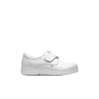 FELIZ CAMINAR | Sigma zapato microfibra con velcro blanco - Talla 37