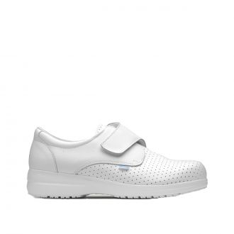 FELIZ CAMINAR | Sigma zapato microfibra con velcro blanco - Talla 37