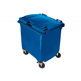MAYA | Contenedor con tapa plana modelo 2015 azul - 1100 L