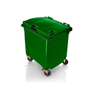 MAYA | Contenedor con tapa plana modelo 2015 verde - 1100 L